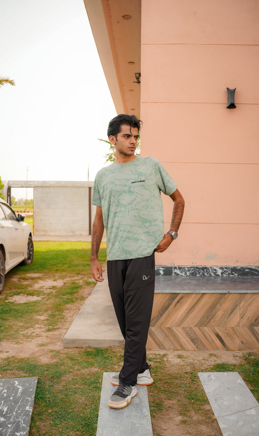 Men’s Green Lycra T-Shirt – Dino Wear