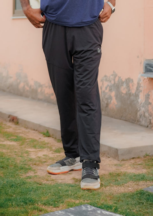 Men’s Black Lycra Trousers – Dino Wear