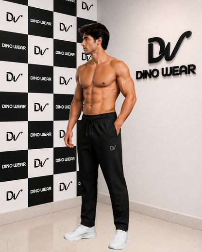 Men’s Black Lycra Trousers – Dino Wear