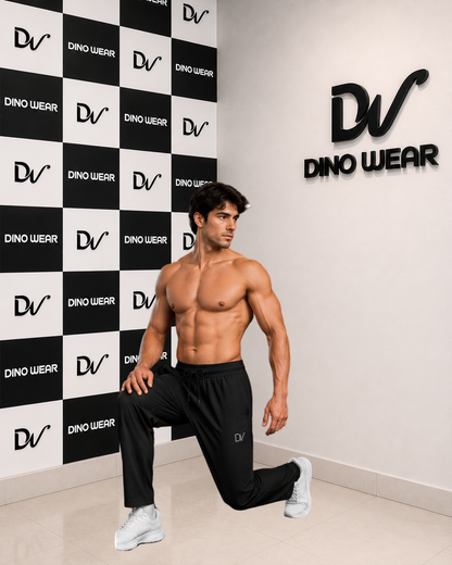 Men’s Black Lycra Trousers – Dino Wear