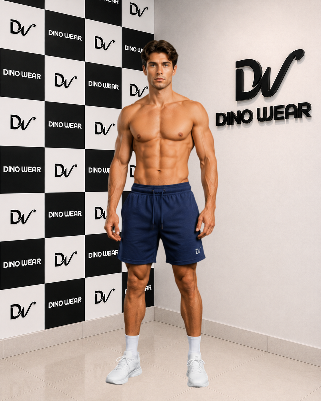 Men’s Black Lycra Shorts – Dino Wear