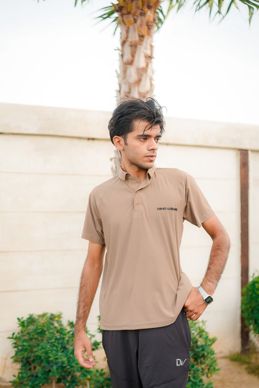 Men’s Skin Lycra Polo Shirt – Dino Wear