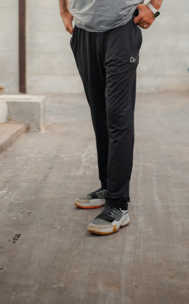 Men’s Black Lycra Trousers – Dino Wear