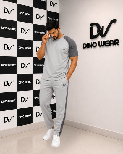 Men’s Gray & Dark Gray Tracksuit – Dino Wear
