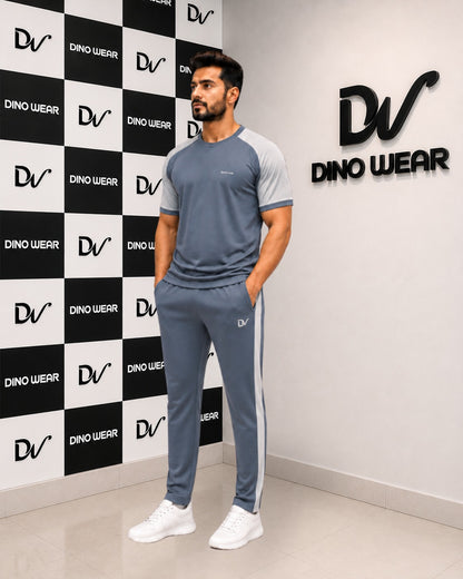 Men’s Dark Gray & Gray Tracksuit – Dino Wear