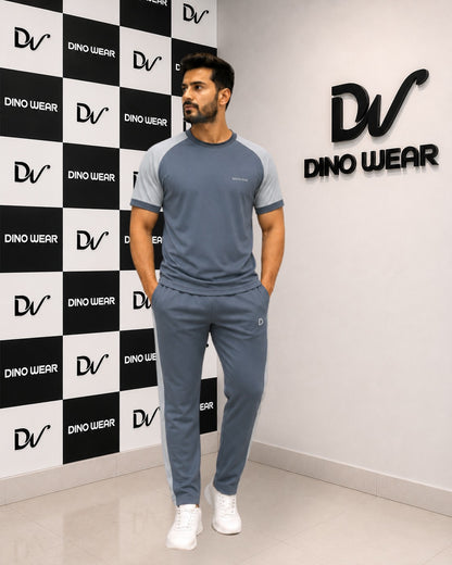Men’s Dark Gray & Gray Tracksuit – Dino Wear