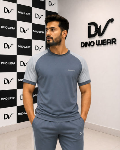 Men’s Dark Gray & Gray Tracksuit – Dino Wear
