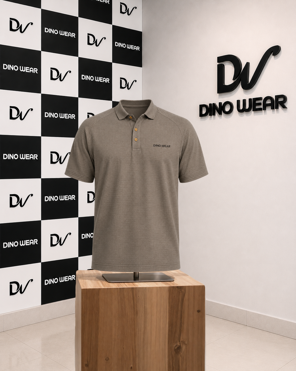Men’s Skin Lycra Polo Shirt – Dino Wear
