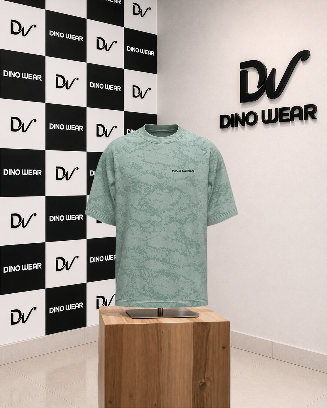 Men’s Green Lycra T-Shirt – Dino Wear