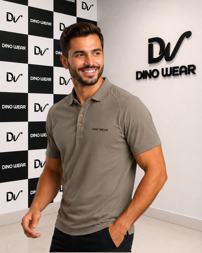 Men’s Skin Lycra Polo Shirt – Dino Wear