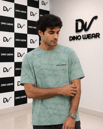 Men’s Green Lycra T-Shirt – Dino Wear