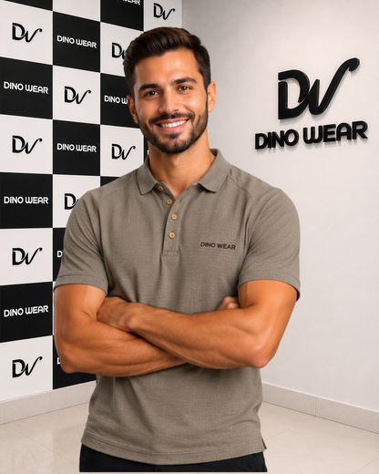Men’s Skin Lycra Polo Shirt – Dino Wear