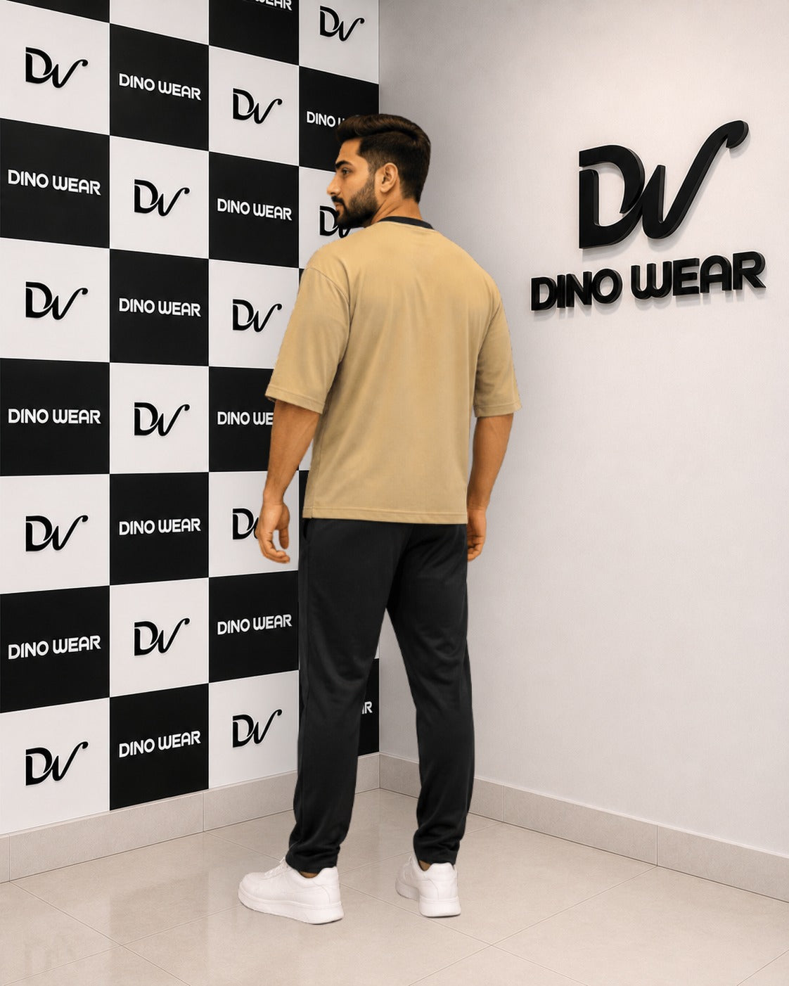 Men's Skin & Black Tracksuit- Dino Wear