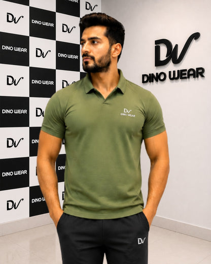 Men's Sea-Green & Black Tracksuit-Dino Wear