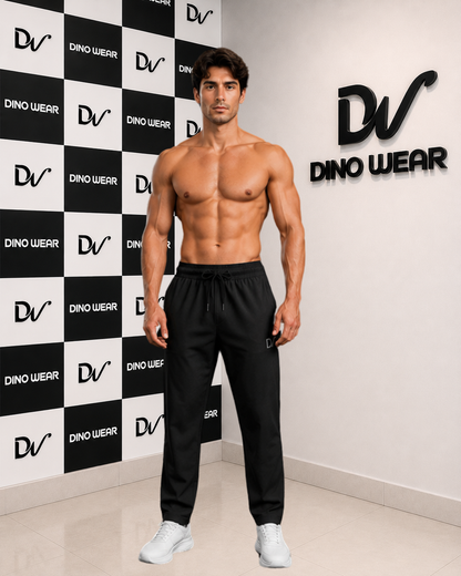 Men’s Black Lycra Trousers – Dino Wear